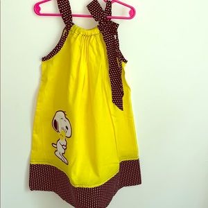 Peanuts Pillowcase Dress! NWOT Snoopy! Size 4T